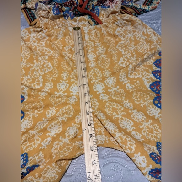 Flying Tomato Bohemian Yellow and Blue Jumpsuit - Picture 11 of 15